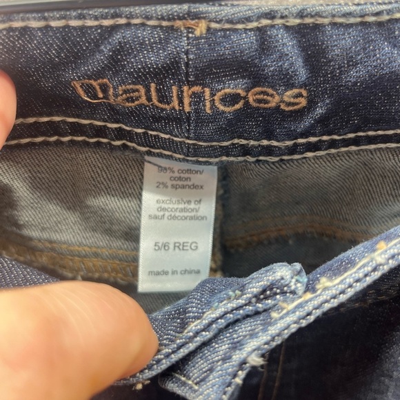 Maurices Curvy Bootcut Jeans Womens 5/6 blue Denim Stretch Cute Pants 2067 - Picture 2 of 10